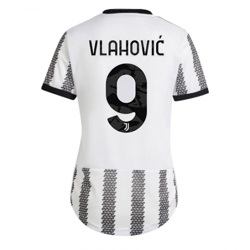 Fotbalové Dres Juventus Dusan Vlahovic #9 Dámské Domácí 2022-23 Krátký Rukáv